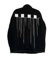 Load image into Gallery viewer, Checkered Jacket "Checks In Line” // Longline Work Coat - CheapPaints