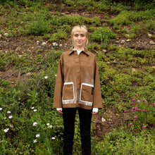 Load image into Gallery viewer, “For Hera” Painted Calla Lily Worker’s Jacket - CheapPaints