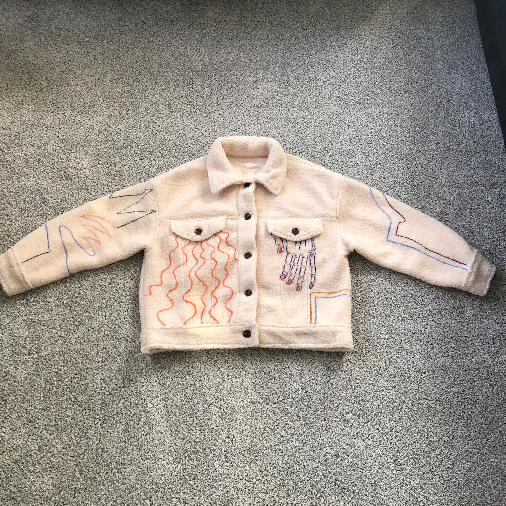 MORESO Painted Sherpa Jacket - CheapPaints
