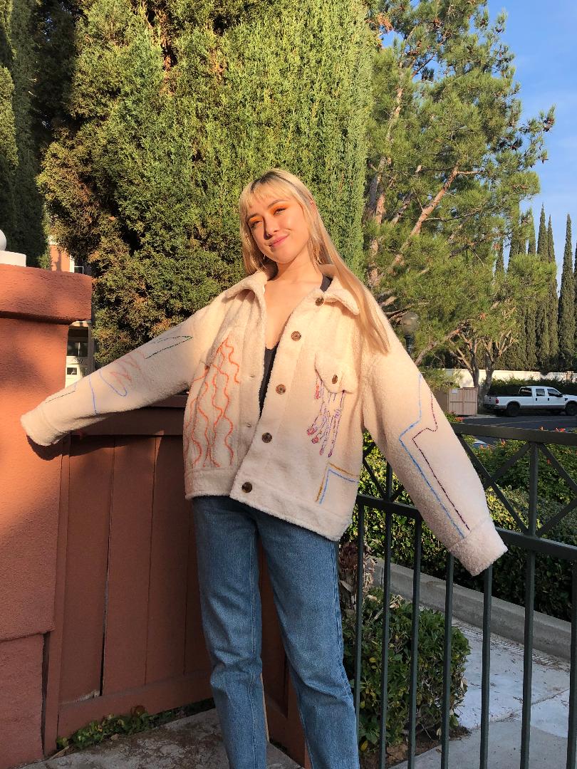 MORESO Painted Sherpa Jacket - CheapPaints