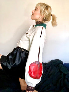 Cherry Sleeve Cropped Jacket - CheapPaints