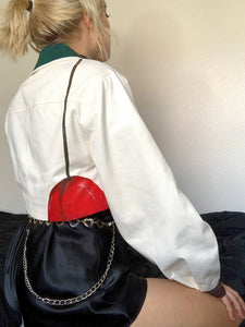 Cherry Sleeve Cropped Jacket - CheapPaints